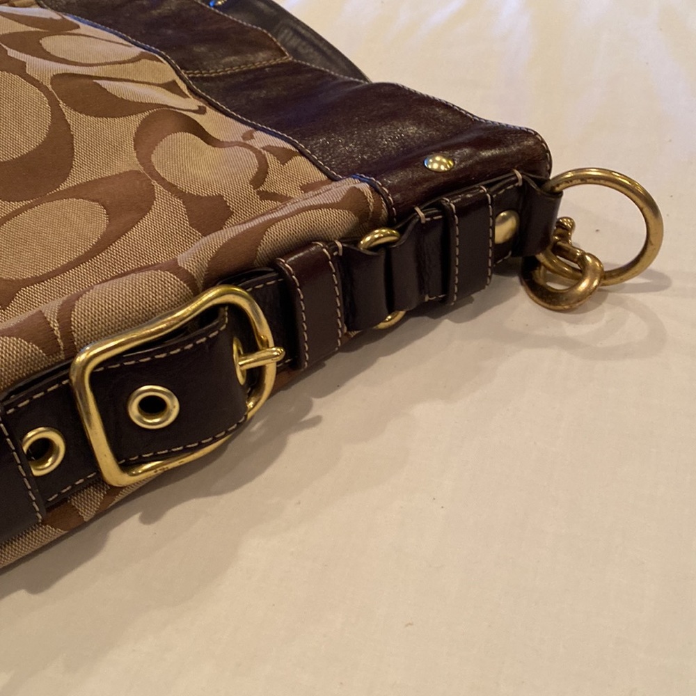 Coach Signature Large Zoe 12674 Brown Gem